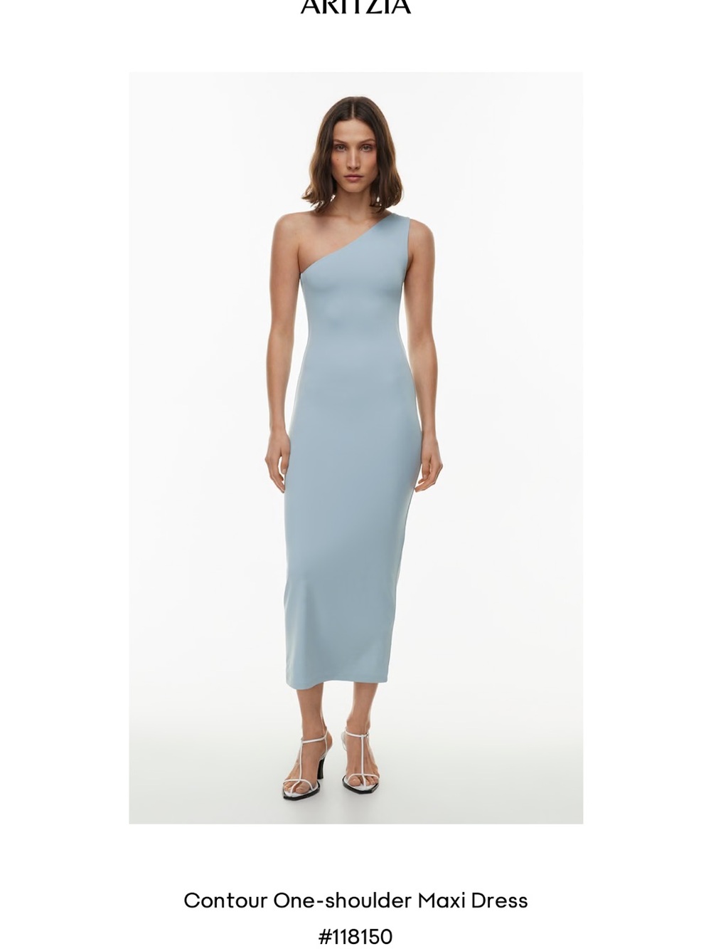 Aritzia Contour One-Shoulder Maxi Dress